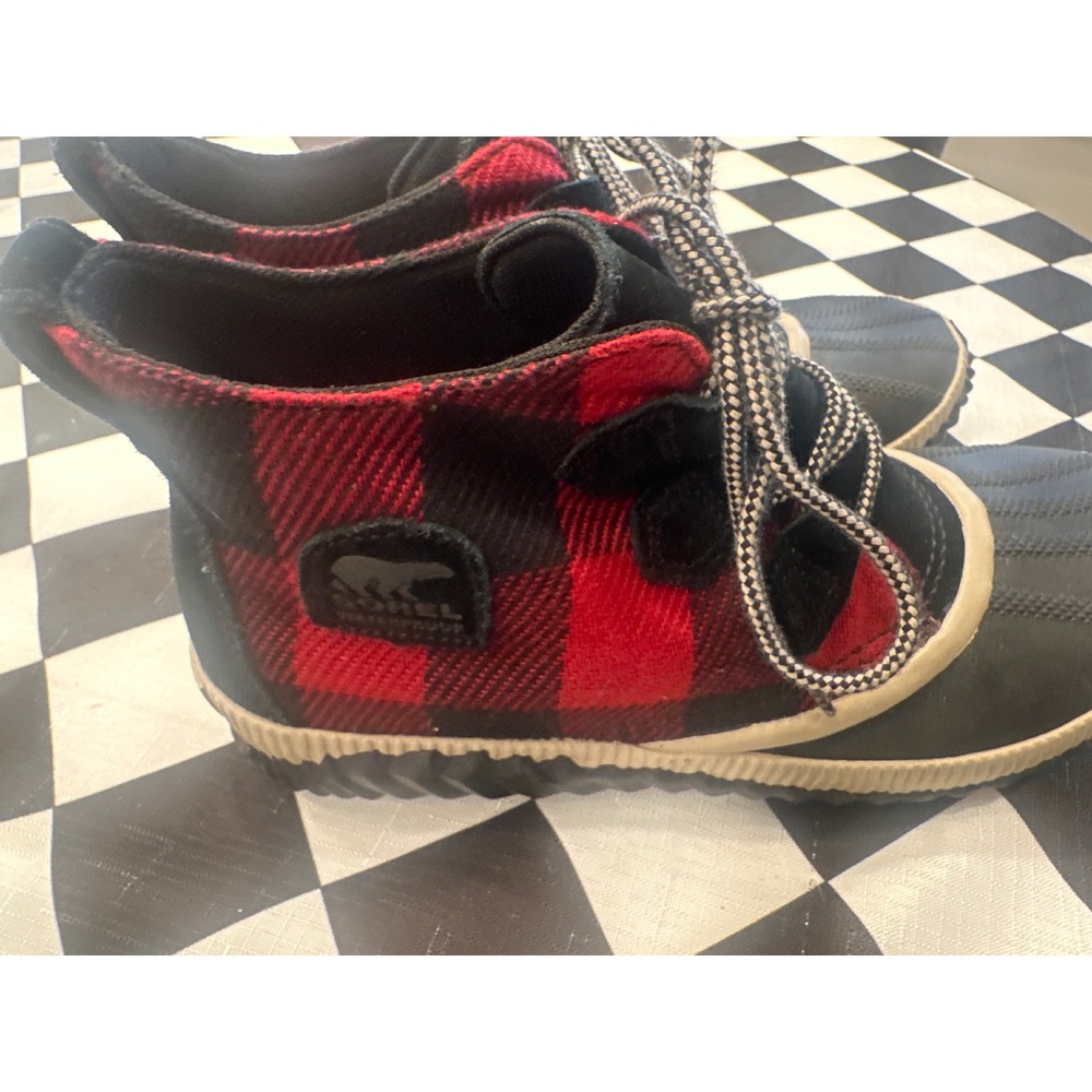 Sorel winter insulated Red Buffalo Plaid Waterproof Duck Boots size 10
Women's - Picture 4 of 7